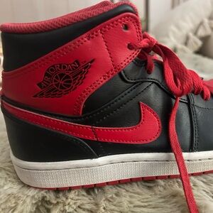 Nike Air Jordan High-Top Sneakers - Black and Red